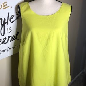 Neon Yellow Tank Top L